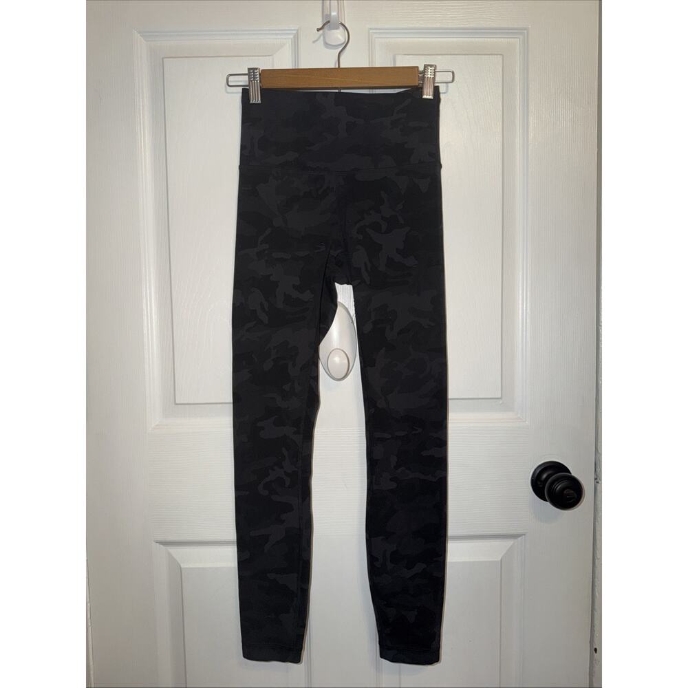 Lululemon Wunder Train High Rise Tight‎ 23" W5CQNS Camo Leggings Women's Size 4